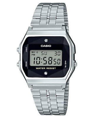 A159WAD-1 Casio Men's Diamond Series Watch Stainless Steel Glass made Japan