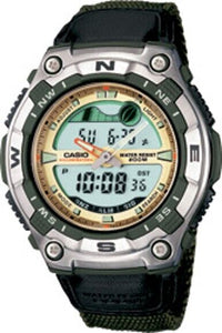 Casio AQW-100B-3AV Mens Analog Digital Sports Watch TIDE GRAPH World Time