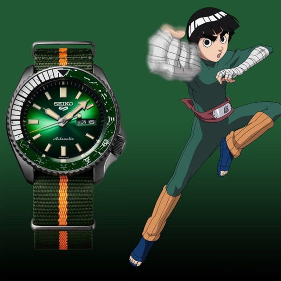 Seiko 5 Sports SRPF73K1 Naruto & Boruto ROCK LEE Limited Edition Men's Watch
