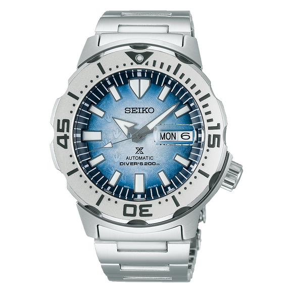 Seiko Prospex Save The Ocean Automatic Steel Blue Dial Diver Worldwide Warranty