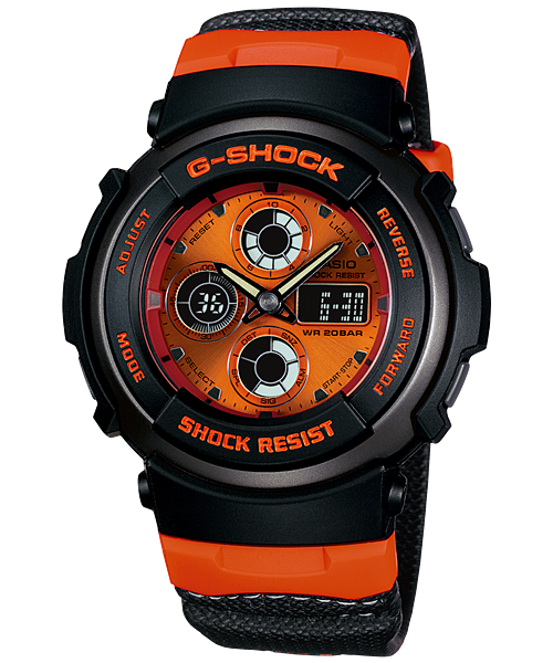 Casio G-Shock World Time Backlight Resin Sport Youth Orange Men Watch G-312RL-4A
