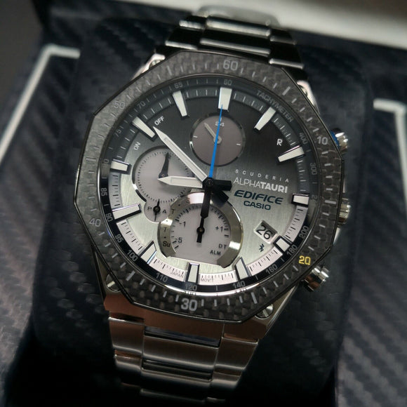 Casio Edifice Scuderia Alpha Tauri Limited Men's Watch EQB-1100AT-2A New