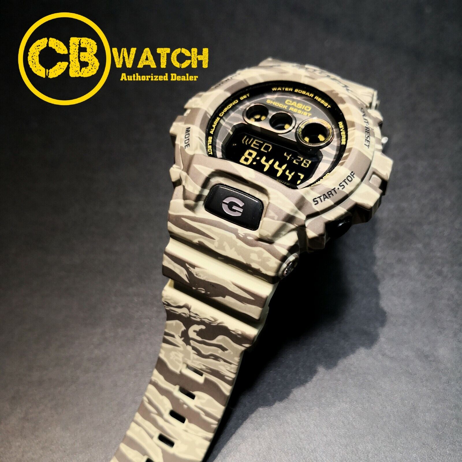 CASIO G-SHOCK Watch GD-X6900CM-5 Camouflage Near Mint with Box 
