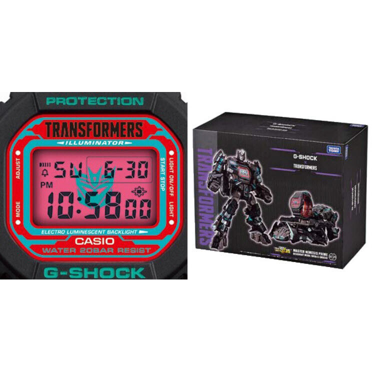 Casio G-Shock Red Dial Unisex Watch DW-5600TF19-SET Black Resin