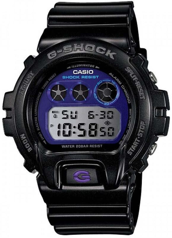 Casio G-Shock Purple Metallic Dial Men's Watch DW-6900MF-1 Black Resin Digital