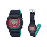 Casio G-Shock Red Dial Unisex Watch DW-5600TF19-SET Black Resin Digital