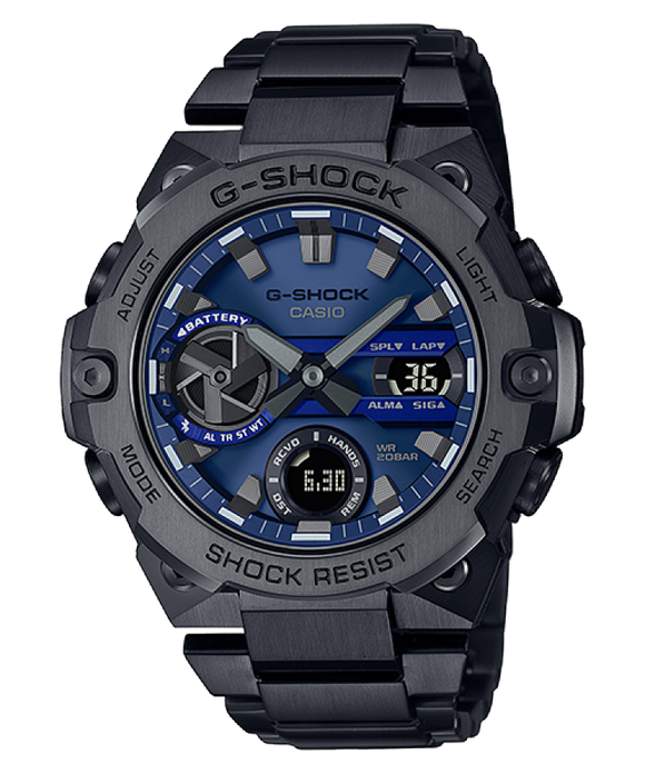 CASIO G-shock Solar Mens G-STEEL Bluetooth Chronograph Watch GST-B400BD-1A2