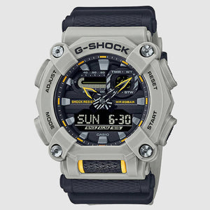 Casio G-Shock Gray Dial Unisex Watch GA-900HC-5A Gray Resin Digital & Analog