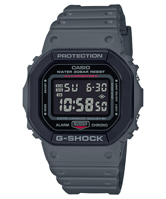 Casio G-SHOCK DW-5610SU-8 Tactical Military Grey/Black 200m men's watch