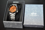 Seiko 5 Sports SKX 'Midi' Orange Stainless Steel Automatic Men's Watch SRPK35K1