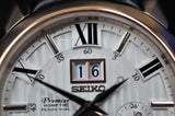 SEIKO Premier SNP150P1 Kinetic Perpetual Calendar White Dial Men Watch WARRANTY