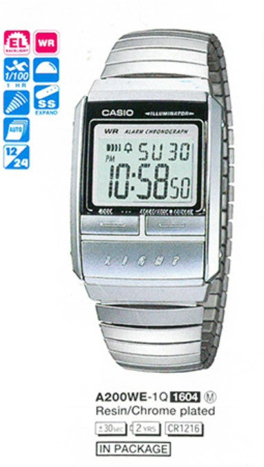 Casio Digital A200WE-1Q